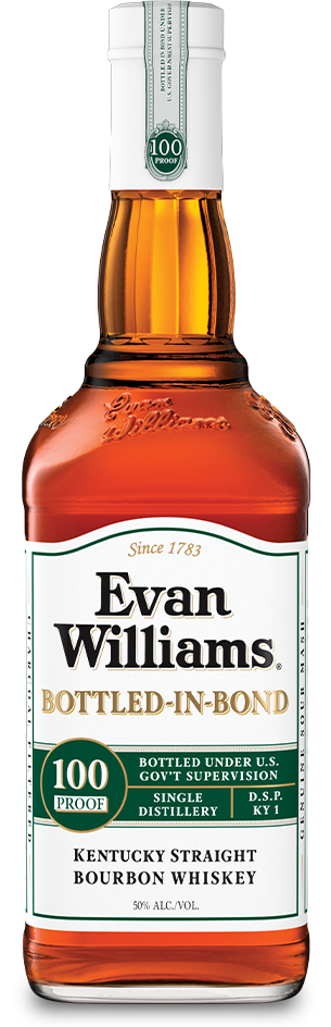 Evan Williams Straight Bourbon White Label Bottled in Bond 100