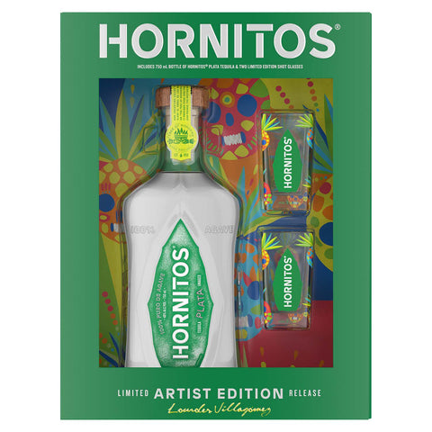 Gift Hornitos Plata W/2 Shot Glasses