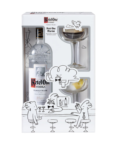 Gift Ketel One W/Martini Glasses